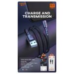 Кабель VIPFAN X02 USB-MicroUSB 3A 1.2 м (черный)
