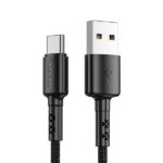 Кабель VIPFAN X02 USB-Type-C 3A 1.2 м (черный)
