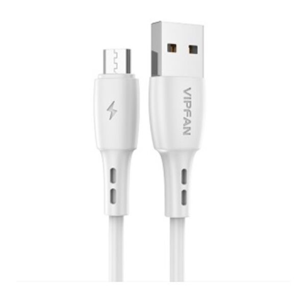 Кабель VIPFAN X05 USB-MicroUSB 3A 2 м (белый)